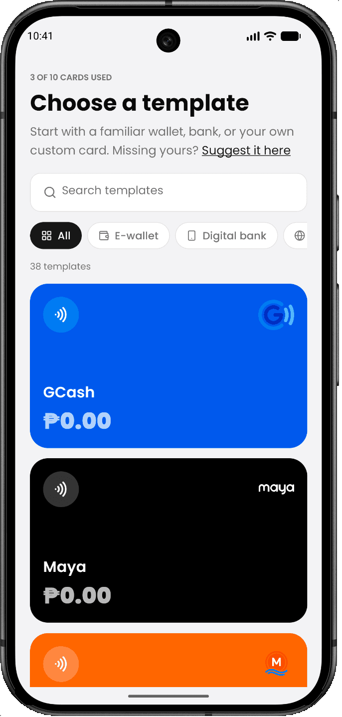 PayItLater credit overview screen